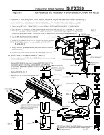 Предварительный просмотр 2 страницы Lightolier Suspended powertrip feed Assembly And Installation Instructions