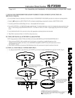 Предварительный просмотр 3 страницы Lightolier Suspended powertrip feed Assembly And Installation Instructions