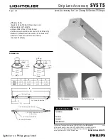 Lightolier SV5 T5 Specification preview