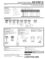 Предварительный просмотр 2 страницы Lightolier SW STRIP SL Specification