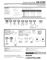 Предварительный просмотр 2 страницы Lightolier SW STRIP Specification