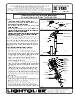 Lightolier Swivel Stem Mounting Kits Installation Instructions предпросмотр