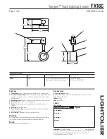 Предварительный просмотр 1 страницы Lightolier Tangent FX16C Specification