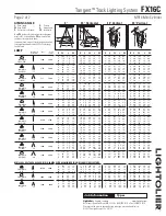 Предварительный просмотр 2 страницы Lightolier Tangent FX16C Specification