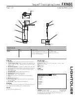 Lightolier Tangent FX16SC Specification preview