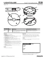 Lightolier Tangent FX99 Specification предпросмотр