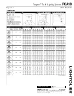 Предварительный просмотр 2 страницы Lightolier Tangent FXA1B Specification