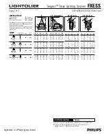 Предварительный просмотр 2 страницы Lightolier Tangent FXESS Specification