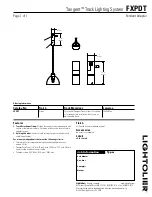 Предварительный просмотр 1 страницы Lightolier Tangent FXPDT Specification