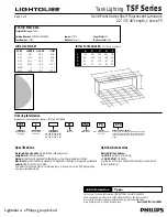 Preview for 2 page of Lightolier TSF Series Specification