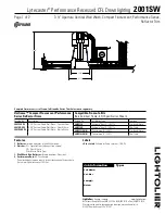 Lightolier Uniframe Lytecaster 2001SW Specification предпросмотр