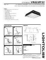 Предварительный просмотр 1 страницы Lightolier VP Parabolic VPA2G12PP317 Specification