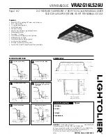 Предварительный просмотр 1 страницы Lightolier VR PARABOLIC VRA2G16LS26U Specification