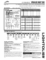 Предварительный просмотр 2 страницы Lightolier VR Parabolic VRA2G18LP332 Specification