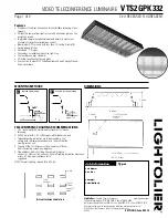 Lightolier VTS2GPK332 Specification preview