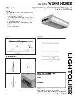 Lightolier Wal-Lyter WLRN124120SB Specification предпросмотр