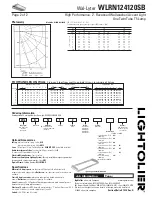 Предварительный просмотр 2 страницы Lightolier Wal-Lyter WLRN124120SB Specification