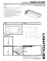 Предварительный просмотр 1 страницы Lightolier Wal-Master WMRL124120SB Specification