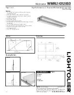 Предварительный просмотр 1 страницы Lightolier Walmaster WMRL143120SO Specification