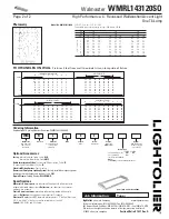 Предварительный просмотр 2 страницы Lightolier Walmaster WMRL143120SO Specification