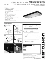 Предварительный просмотр 1 страницы Lightolier WES SERIES 2X4 Specification