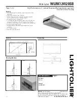 Предварительный просмотр 1 страницы Lightolier WLRK124120SB Specification