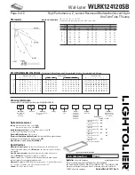 Предварительный просмотр 2 страницы Lightolier WLRK124120SB Specification