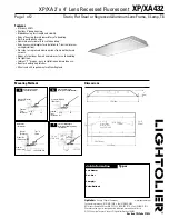 Lightolier XA432 Specification preview