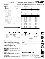 Предварительный просмотр 2 страницы Lightolier XA432 Specification