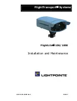 LightPointe FlightLite 100 Installation And Maintenance Manual preview