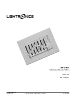 Предварительный просмотр 1 страницы Lightronics AF-3107 Manual