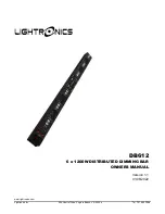 Preview for 1 page of Lightronics DB-612 Owner'S Manual