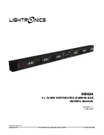 Lightronics DB624 Owner'S Manual предпросмотр