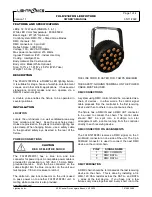 Предварительный просмотр 1 страницы Lightronics FXLD1218FR5I Owner'S Manual