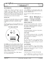 Предварительный просмотр 2 страницы Lightronics FXLD154WAI Owner'S Manual