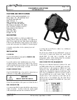 Preview for 1 page of Lightronics FXLD336ZM3I Owner'S Manual