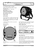 Preview for 1 page of Lightronics FXLD354WAO Owner'S Manual