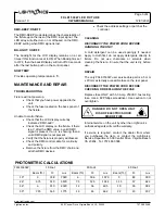 Preview for 3 page of Lightronics FXLE1530W Owner'S Manual