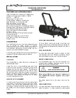 Preview for 1 page of Lightronics FXLE30C4N Owner'S Manual