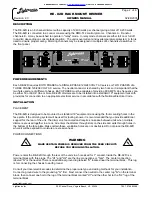 Предварительный просмотр 2 страницы Lightronics RE-82D Owner'S Manual