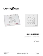 Предварительный просмотр 1 страницы Lightronics SR516D Owner'S Manual