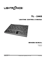 Lightronics TL - 2448 Owner'S Manual preview