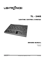 Предварительный просмотр 1 страницы Lightronics TL - 2448 Owner'S Manual