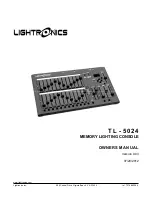 Lightronics TL-5024 Owner'S Manual preview