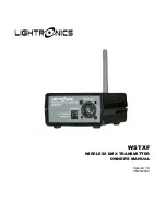 Preview for 1 page of Lightronics WSTXF Owner'S Manual