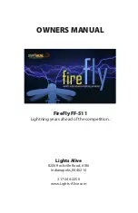 Lights Alive FireFly FF-511 Owner'S Manual предпросмотр