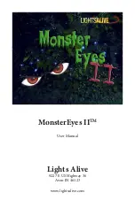 Lights Alive MonsterEyes II User Manual preview