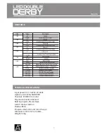 Preview for 4 page of LIGHTSIDE LED DOUBLE DERBY User Manual