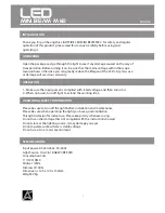 Preview for 2 page of LIGHTSIDE LED MINI BEAM MK2 User Manual