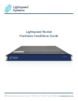 Предварительный просмотр 1 страницы Lightspeed Systems Lightspeed Rocket Hardware Installation Manual